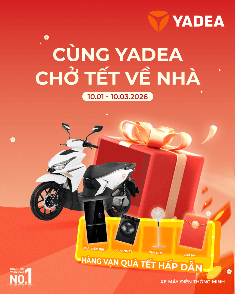 Cùng Yadea chở tết về nhà